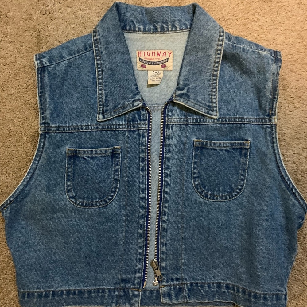 Vintage Highway Jean Jacket Sleeveless